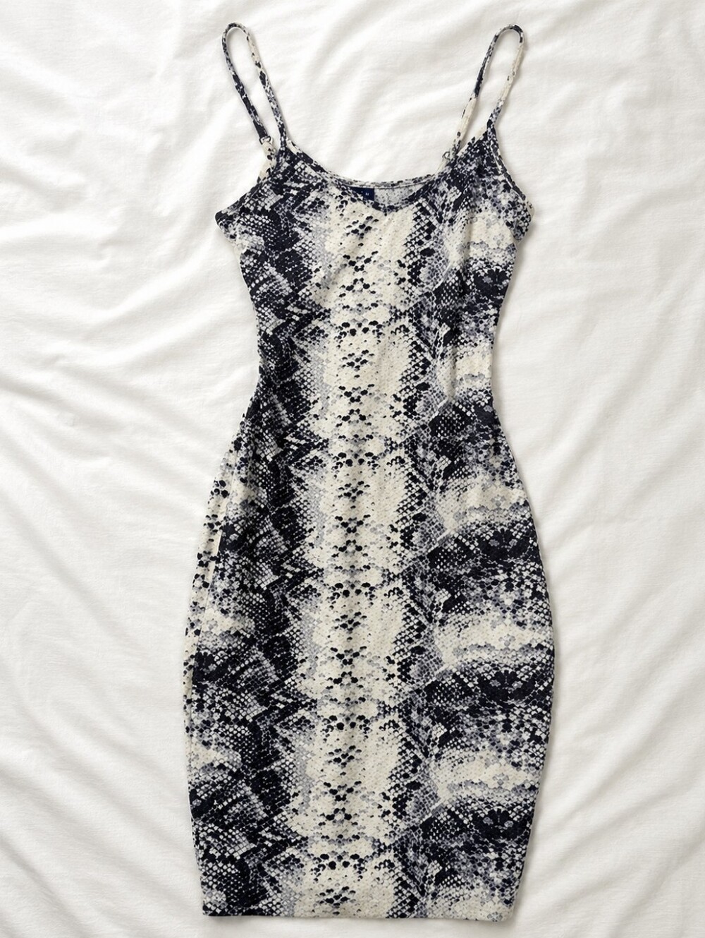 Snake Print Spaghetti Strap Dress – Size S – Summer Sundress- UK2LA